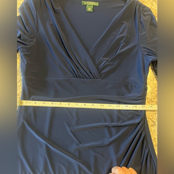 Lauren Ralph Lauren Royal Blue 3/4 Sleeve Dress - Picture 9 of 9